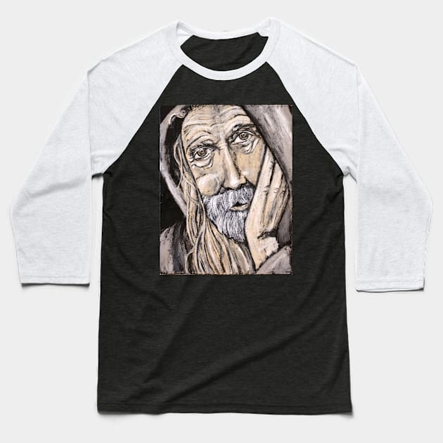 Homeless Jesus Baseball T-Shirt by Kurtcmo